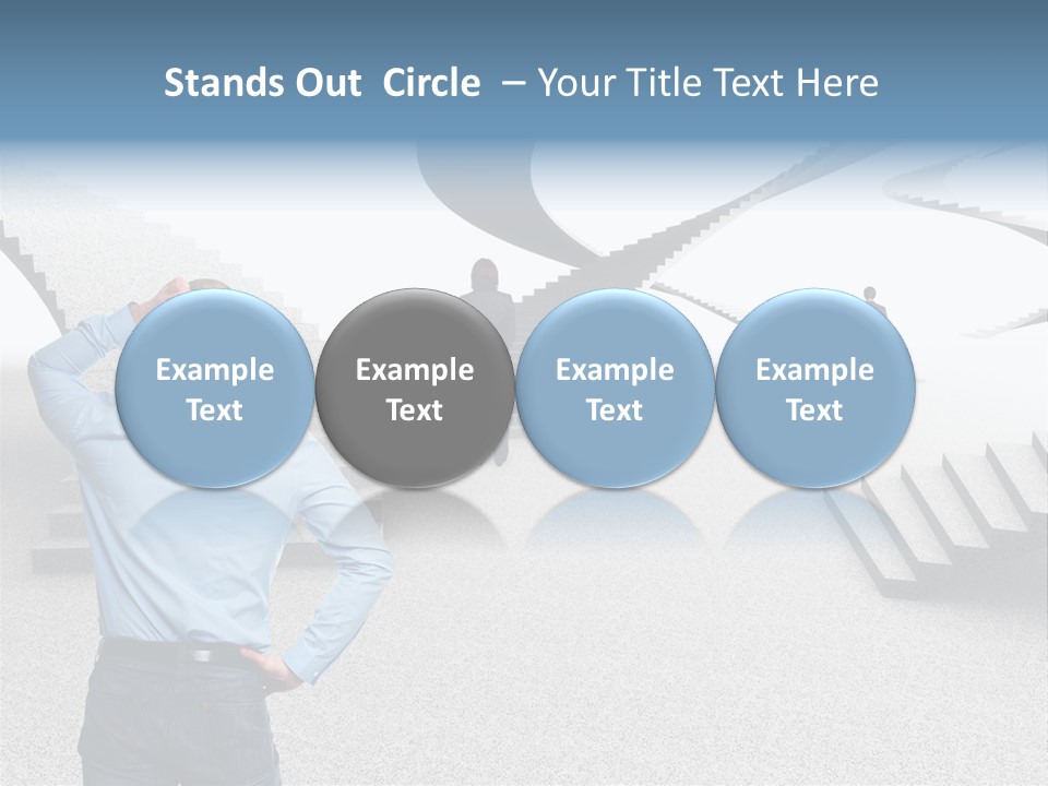 Team Stress Woman PowerPoint Template