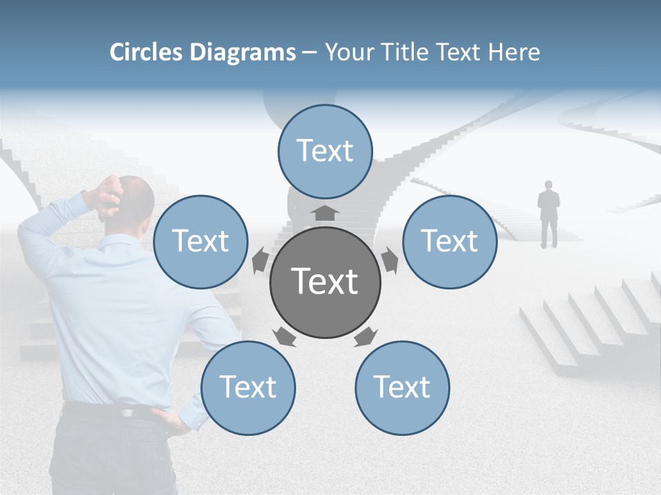 Team Stress Woman PowerPoint Template