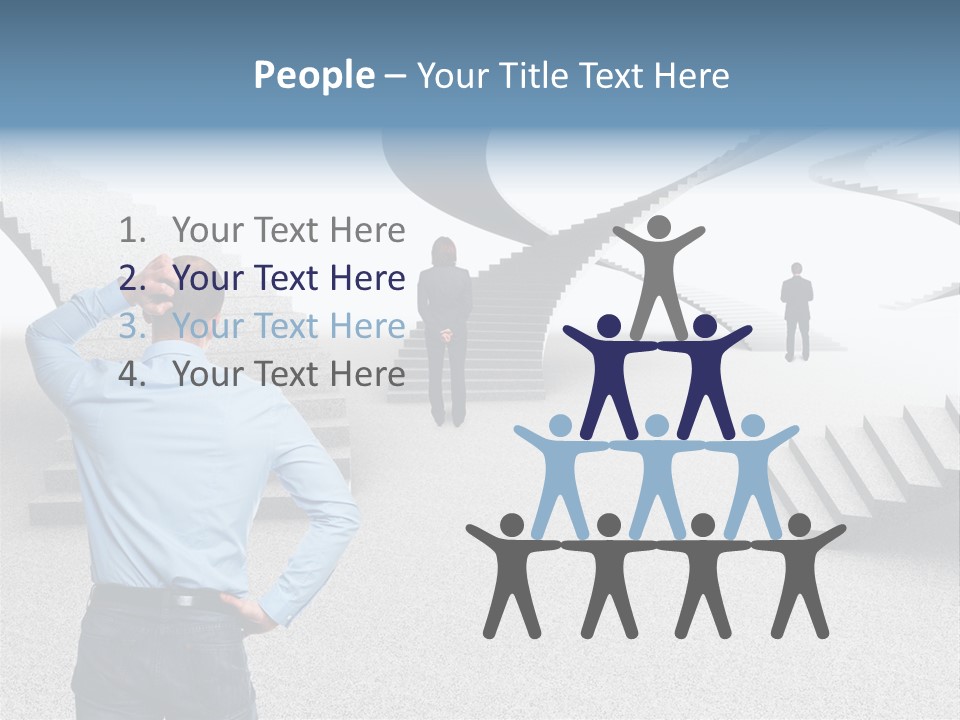 Team Stress Woman PowerPoint Template