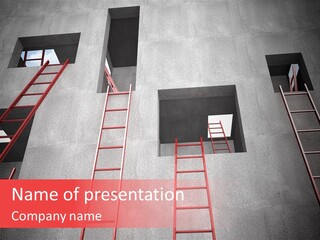 Windows Red Elevation PowerPoint Template