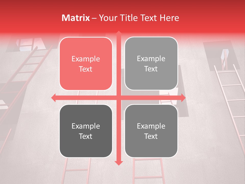 Windows Red Elevation PowerPoint Template