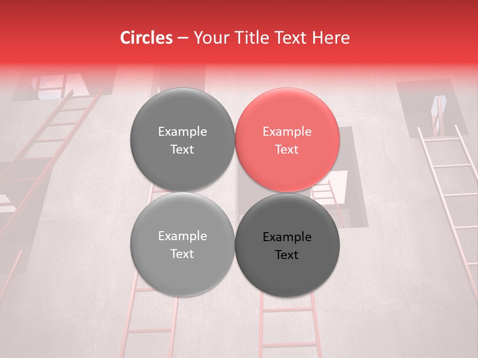 Windows Red Elevation PowerPoint Template