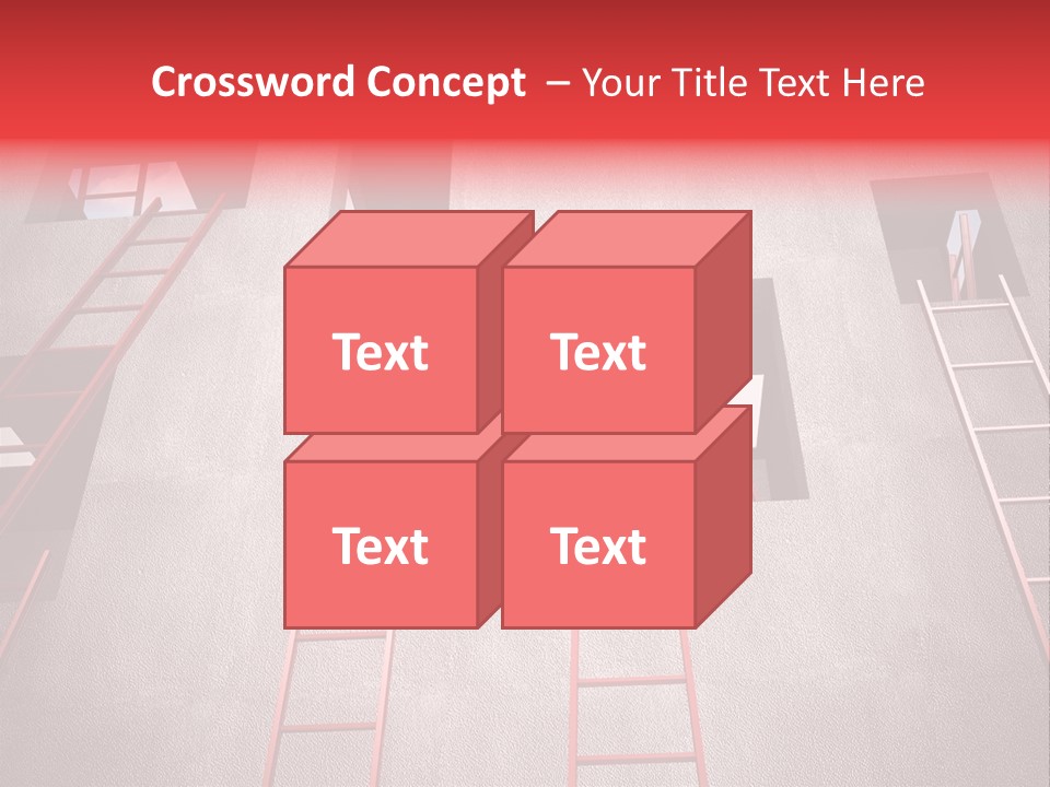 Windows Red Elevation PowerPoint Template