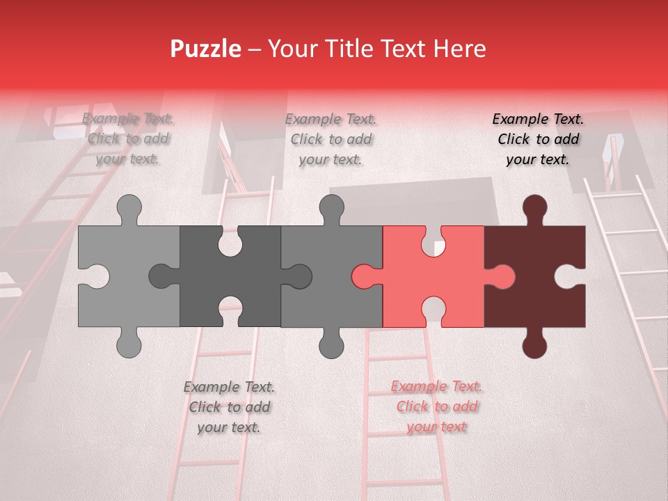 Windows Red Elevation PowerPoint Template