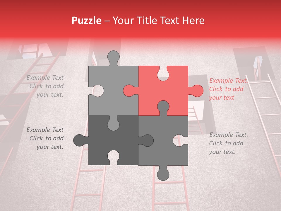 Windows Red Elevation PowerPoint Template