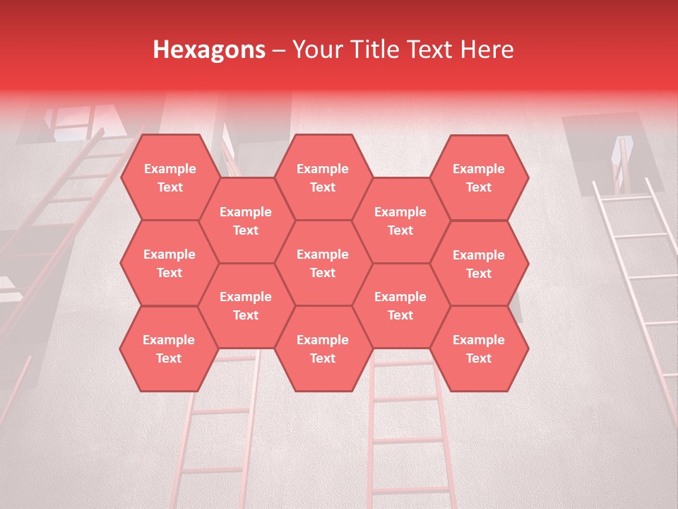 Windows Red Elevation PowerPoint Template