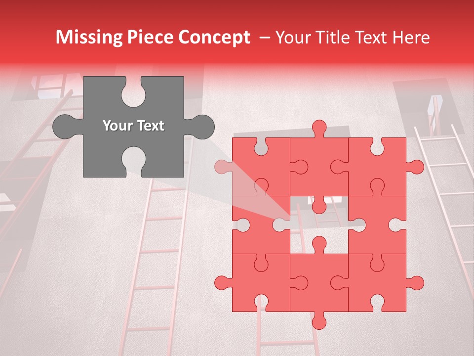 Windows Red Elevation PowerPoint Template