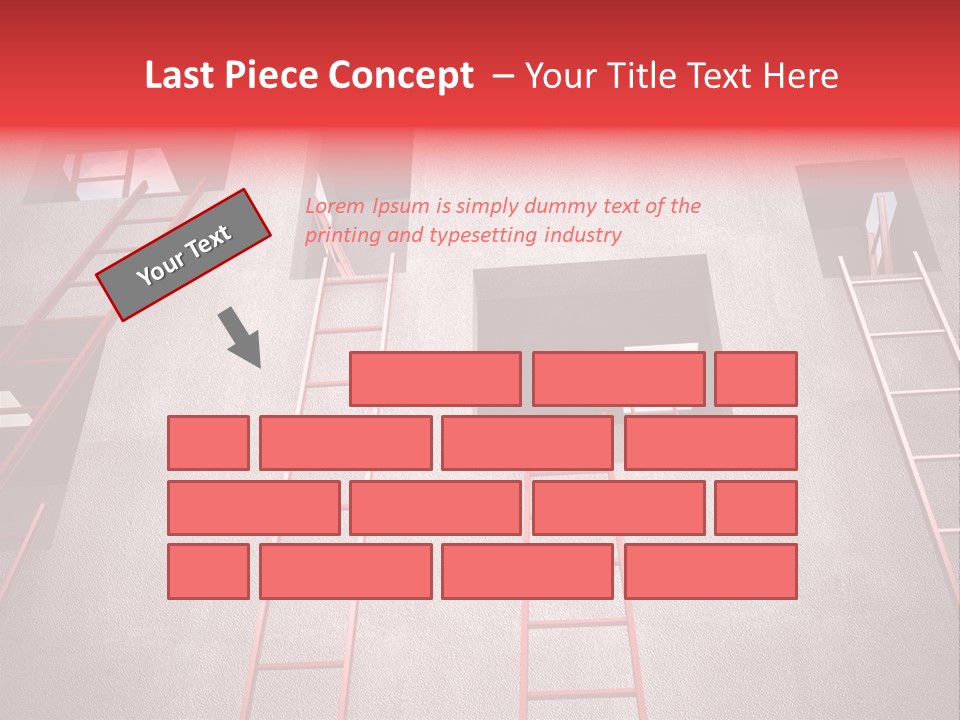 Windows Red Elevation PowerPoint Template