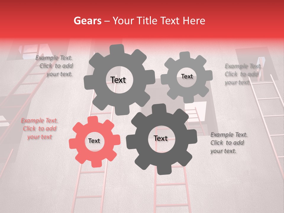 Windows Red Elevation PowerPoint Template