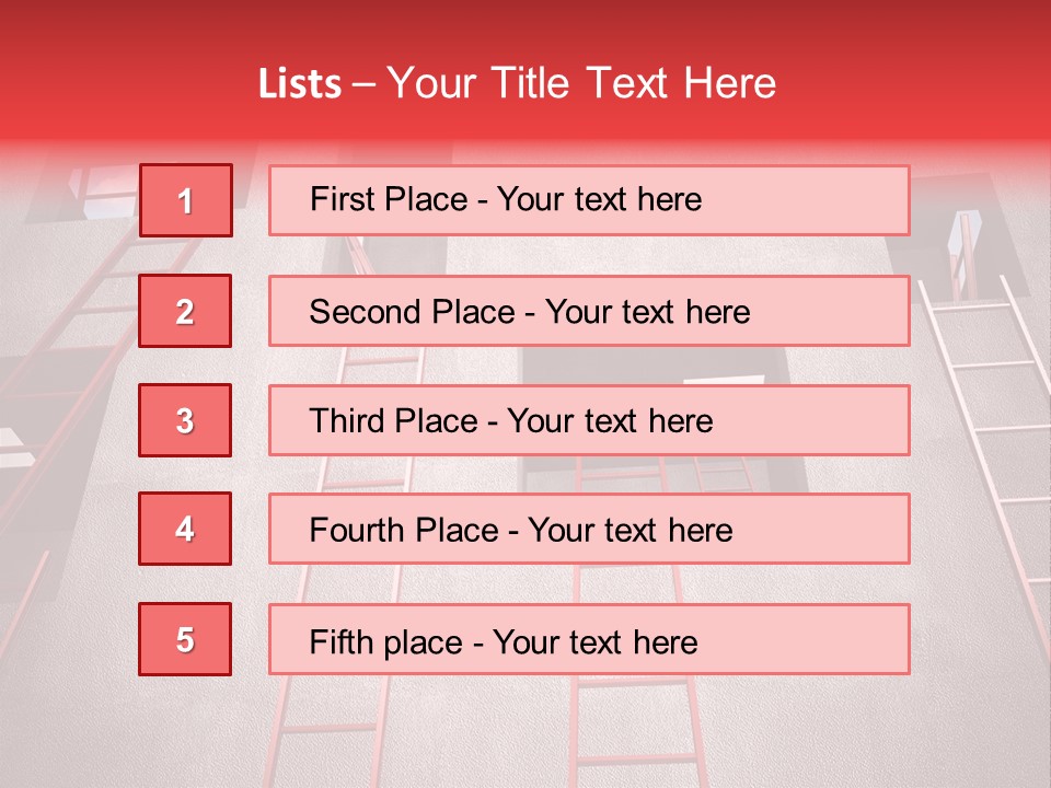 Windows Red Elevation PowerPoint Template