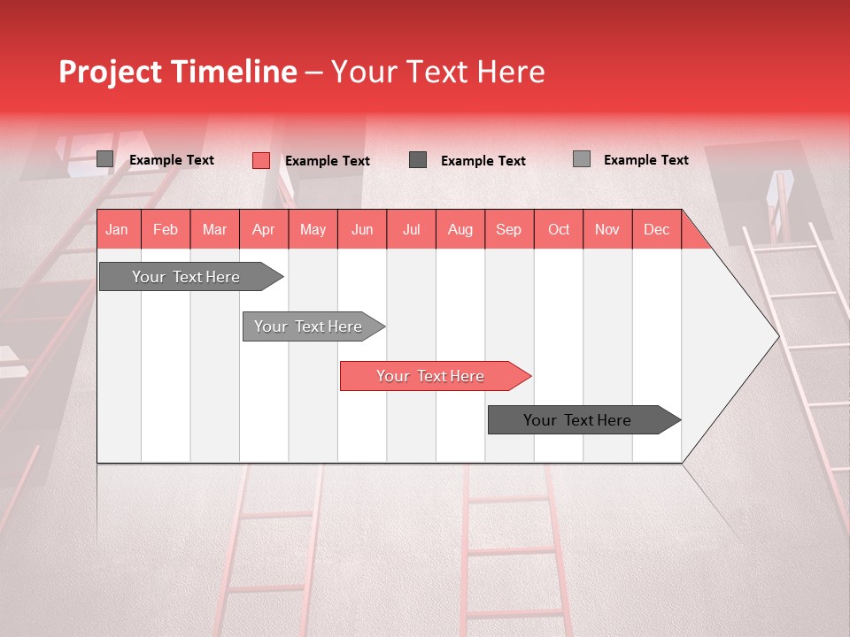 Windows Red Elevation PowerPoint Template