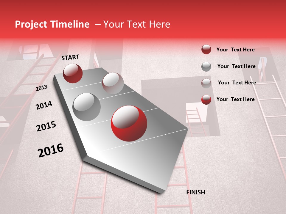 Windows Red Elevation PowerPoint Template