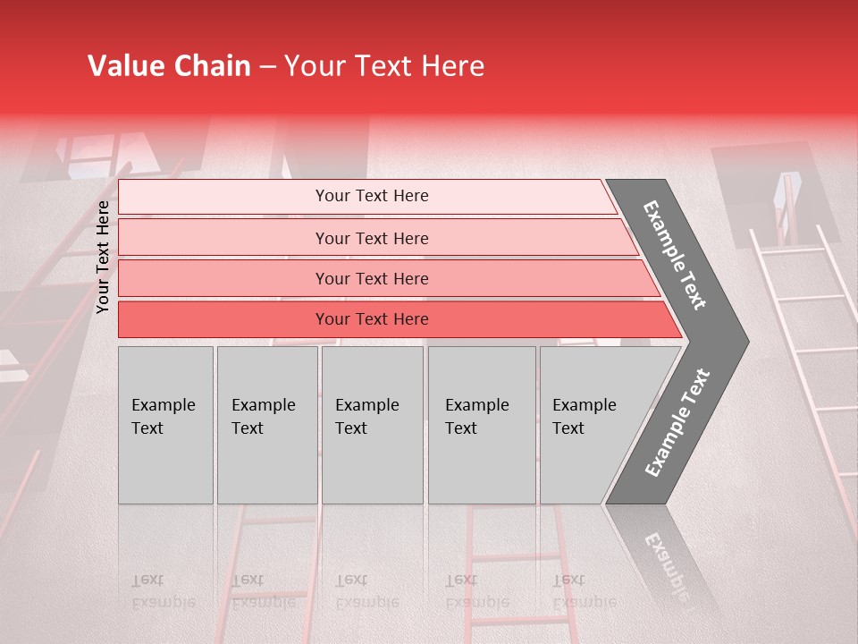 Windows Red Elevation PowerPoint Template