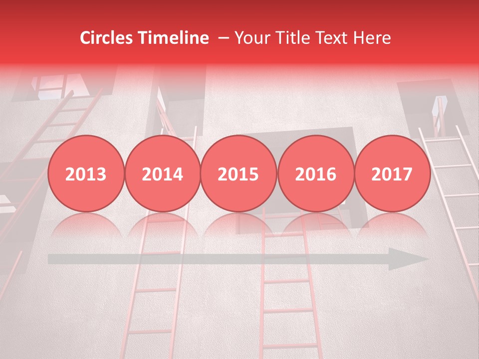 Windows Red Elevation PowerPoint Template