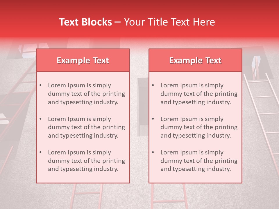 Windows Red Elevation PowerPoint Template