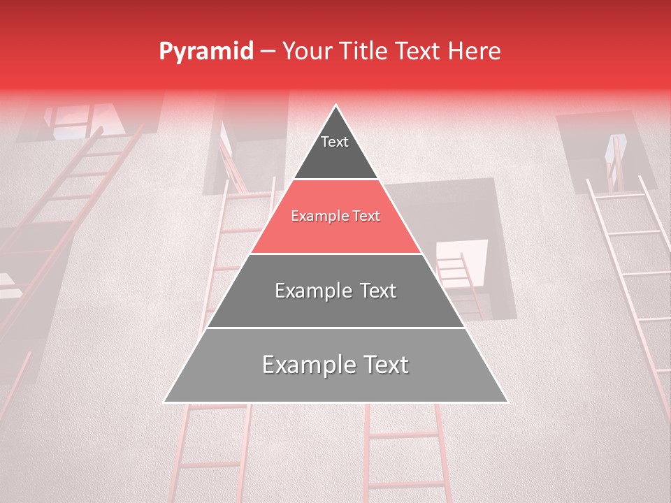 Windows Red Elevation PowerPoint Template