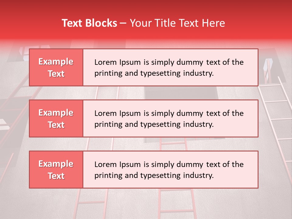Windows Red Elevation PowerPoint Template