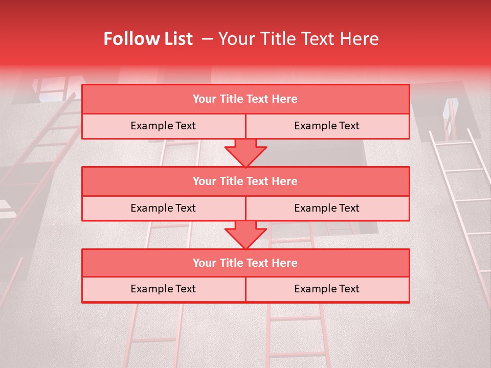 Windows Red Elevation PowerPoint Template
