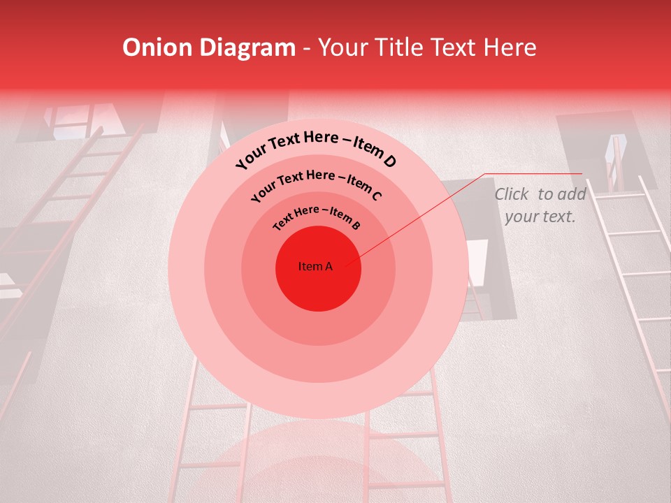 Windows Red Elevation PowerPoint Template