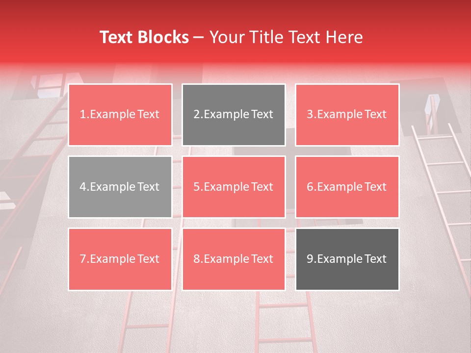 Windows Red Elevation PowerPoint Template