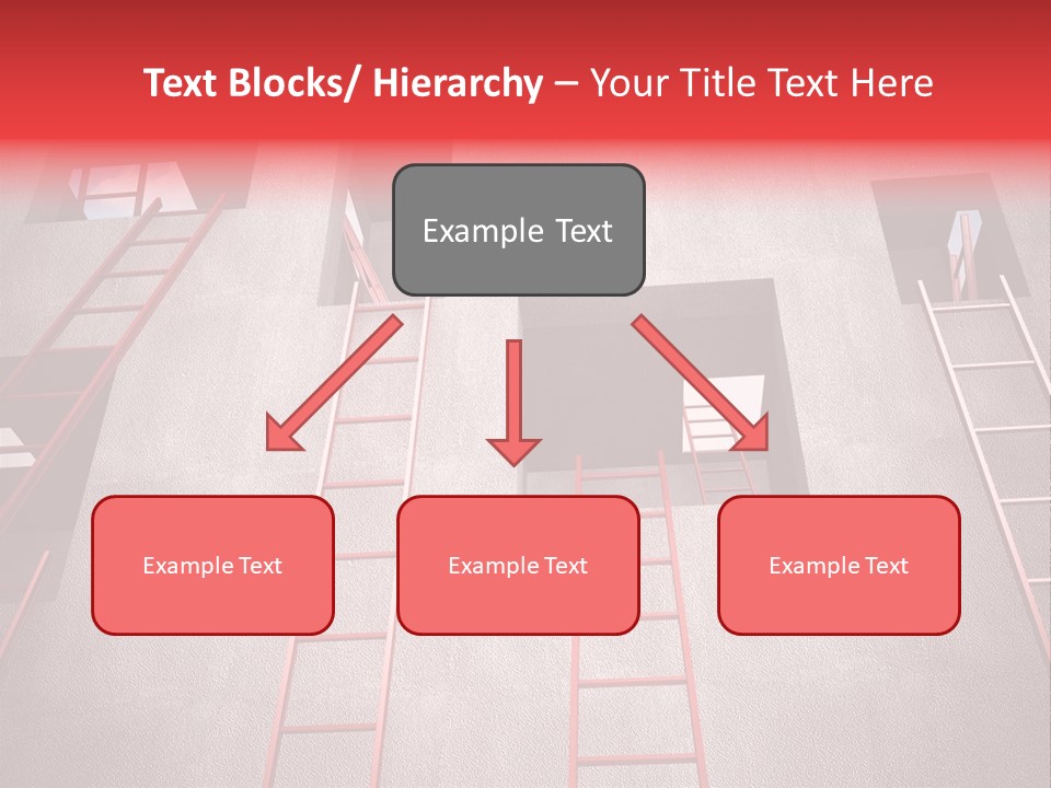 Windows Red Elevation PowerPoint Template