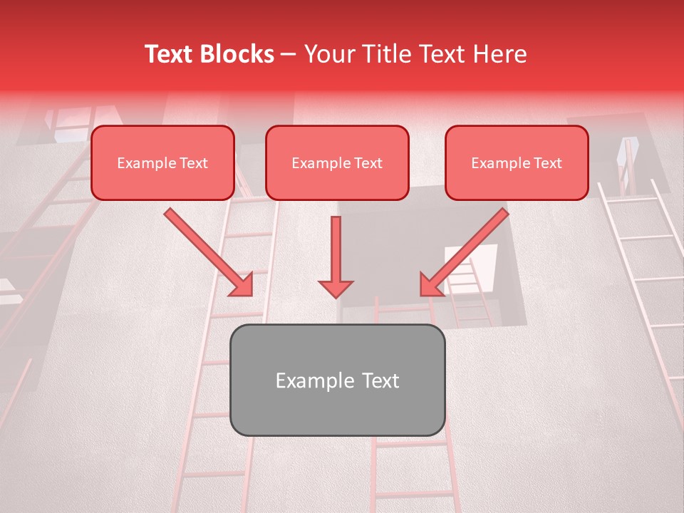 Windows Red Elevation PowerPoint Template