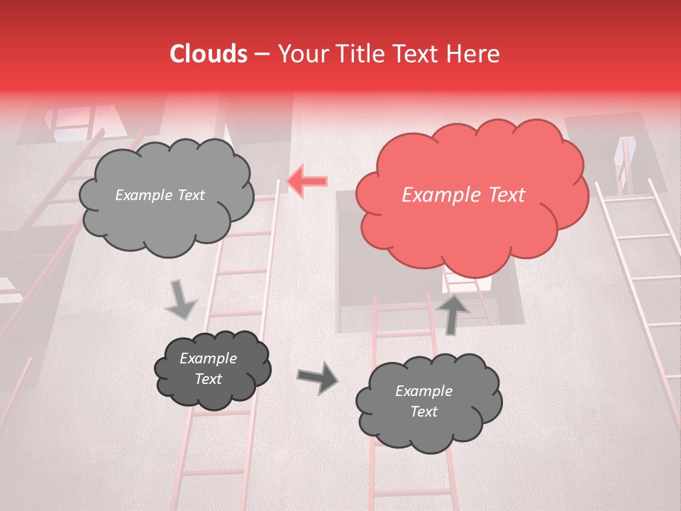Windows Red Elevation PowerPoint Template