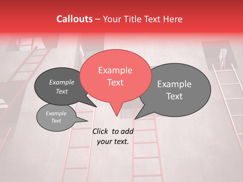 Windows Red Elevation PowerPoint Template