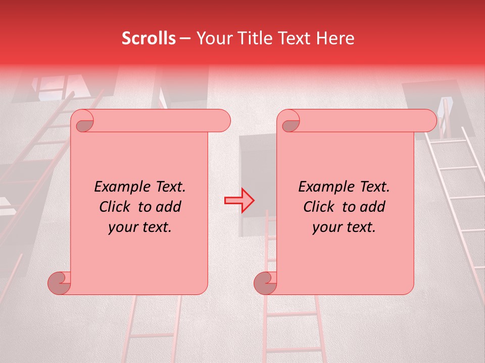 Windows Red Elevation PowerPoint Template