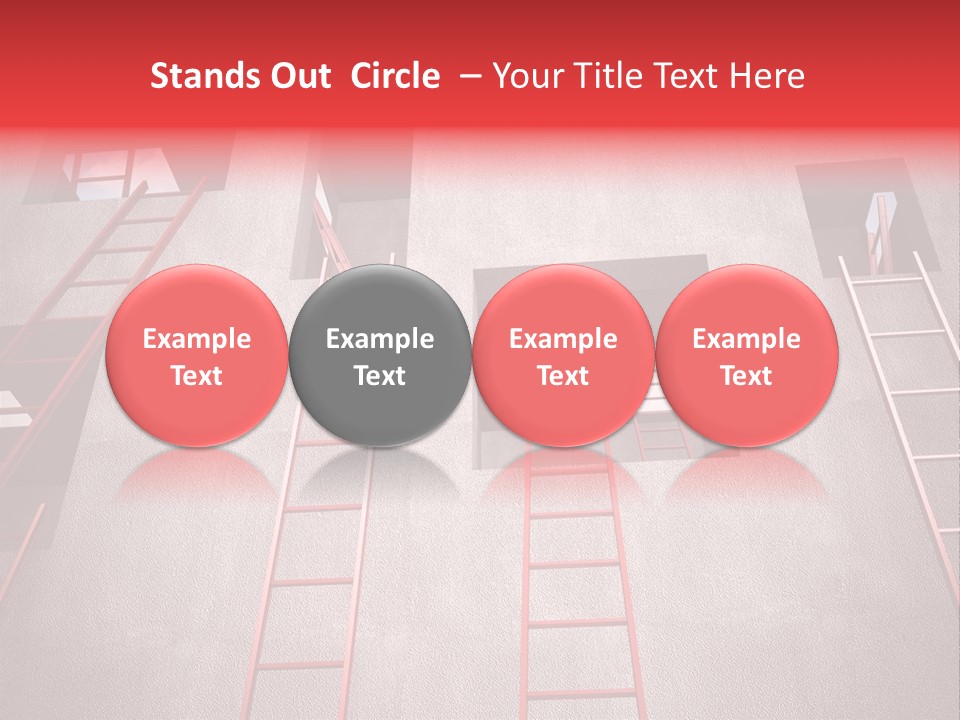 Windows Red Elevation PowerPoint Template
