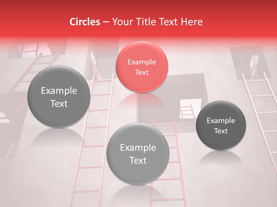 Windows Red Elevation PowerPoint Template