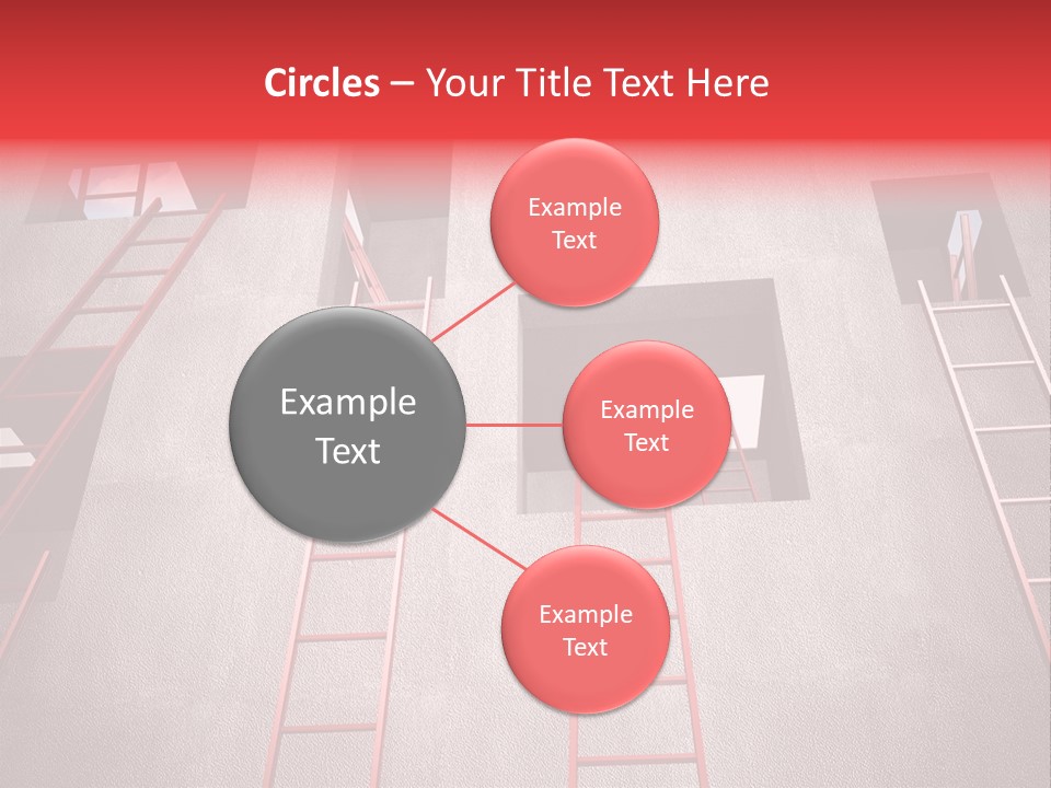Windows Red Elevation PowerPoint Template