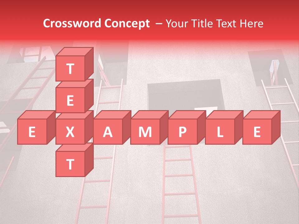 Windows Red Elevation PowerPoint Template