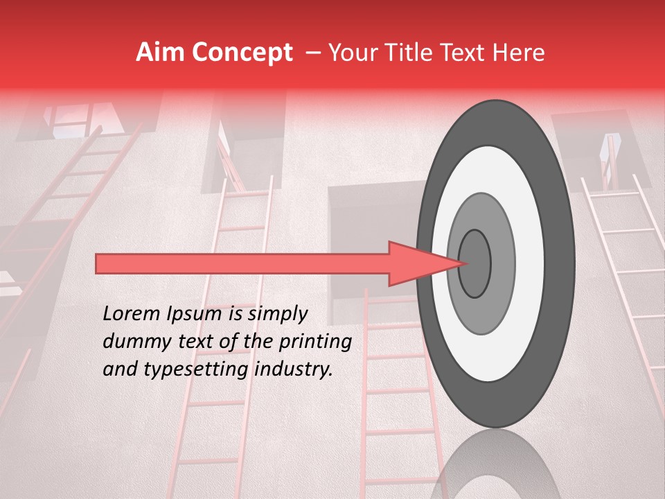 Windows Red Elevation PowerPoint Template