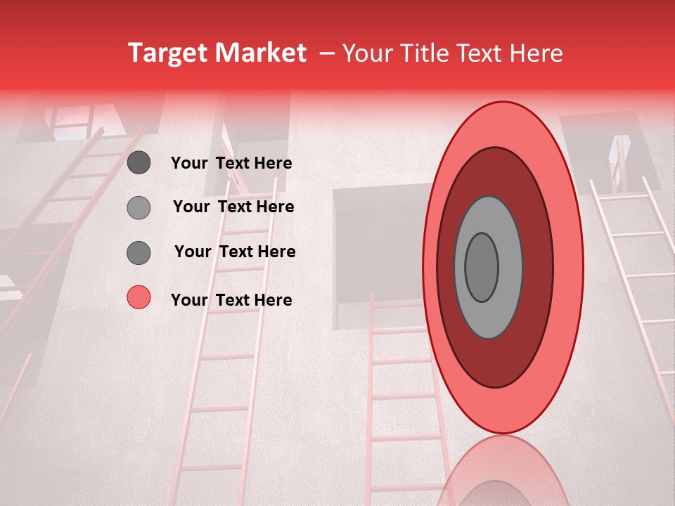 Windows Red Elevation PowerPoint Template