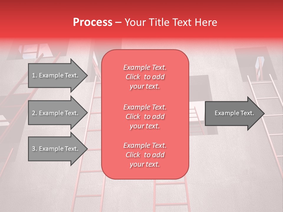 Windows Red Elevation PowerPoint Template