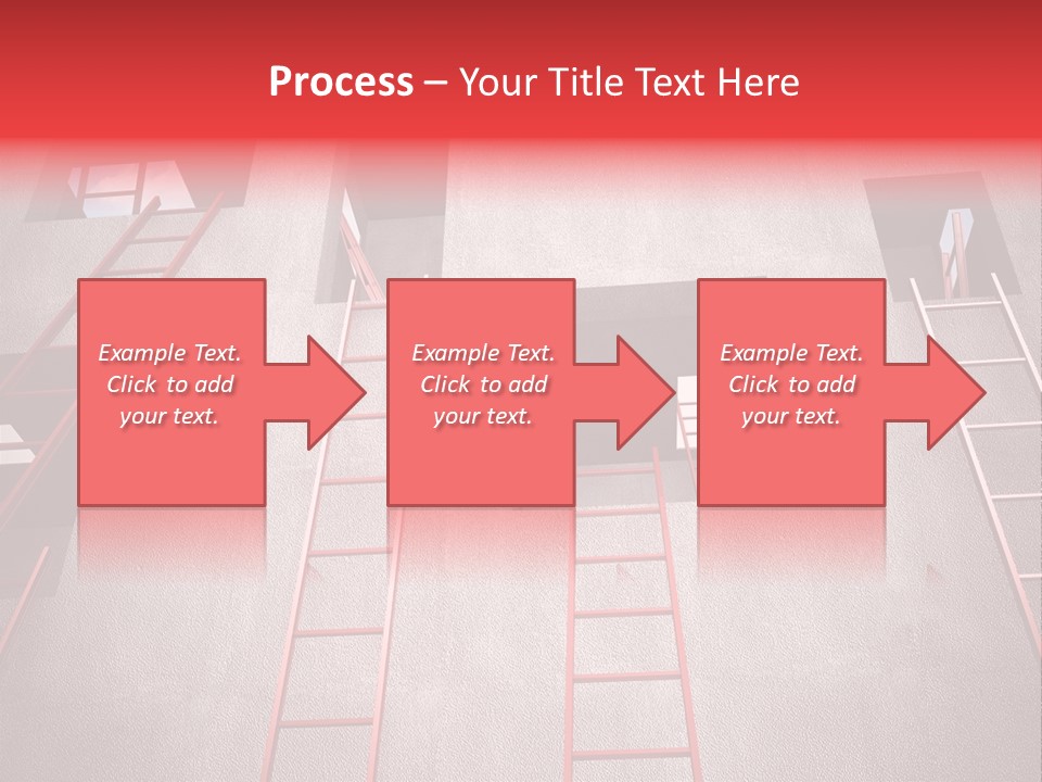 Windows Red Elevation PowerPoint Template