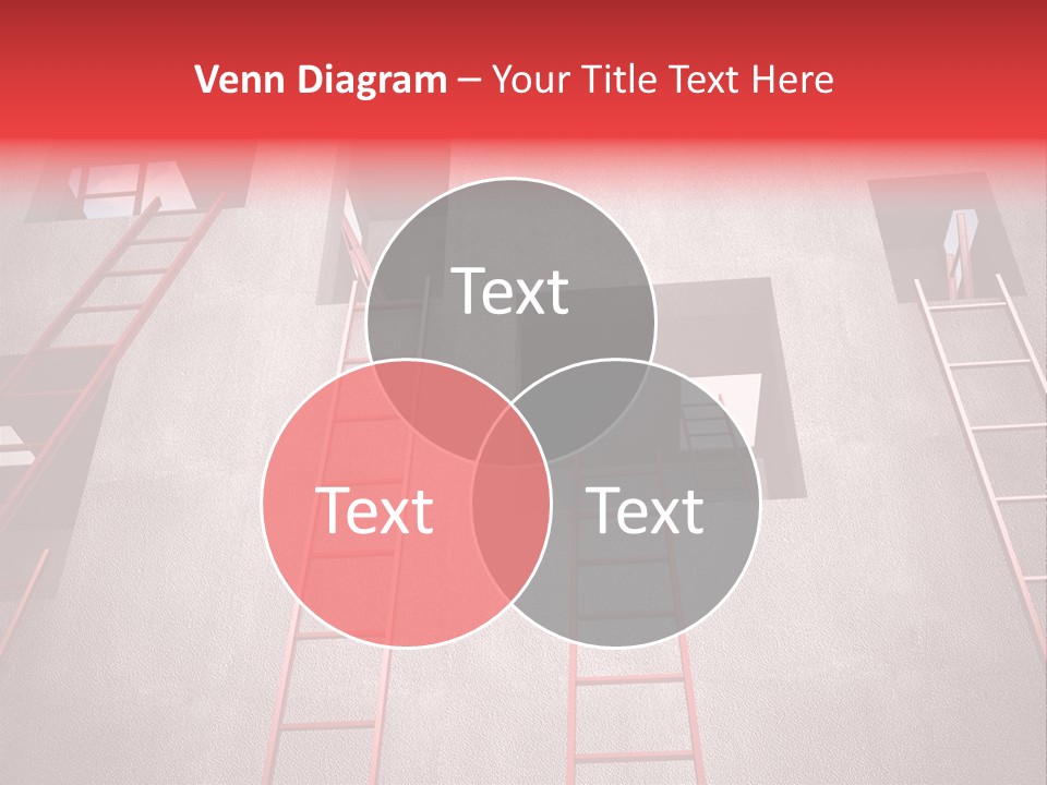Windows Red Elevation PowerPoint Template