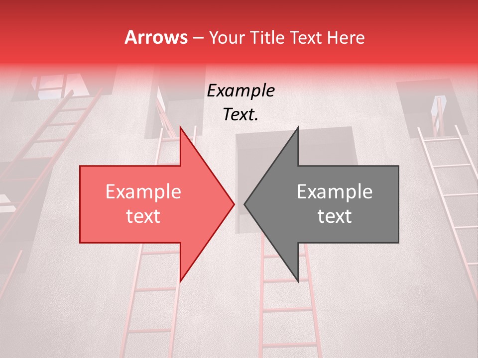 Windows Red Elevation PowerPoint Template