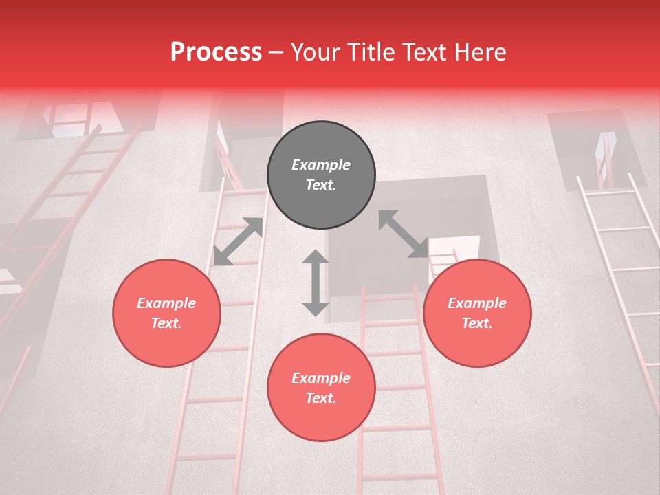 Windows Red Elevation PowerPoint Template