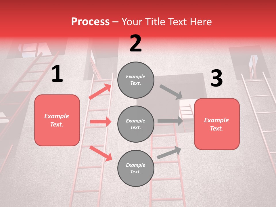 Windows Red Elevation PowerPoint Template