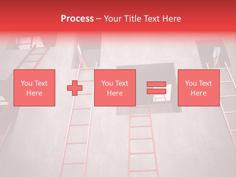Windows Red Elevation PowerPoint Template