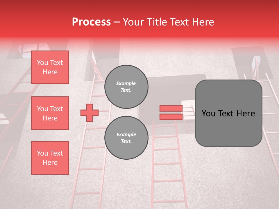 Windows Red Elevation PowerPoint Template