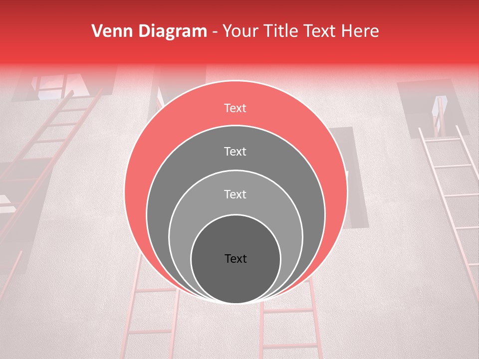 Windows Red Elevation PowerPoint Template