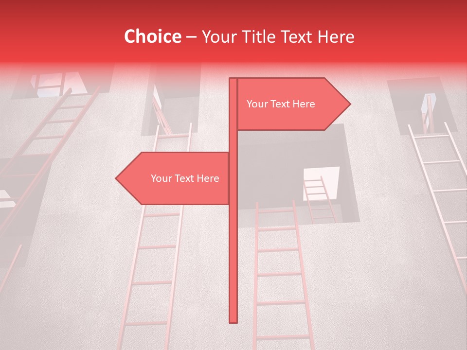 Windows Red Elevation PowerPoint Template