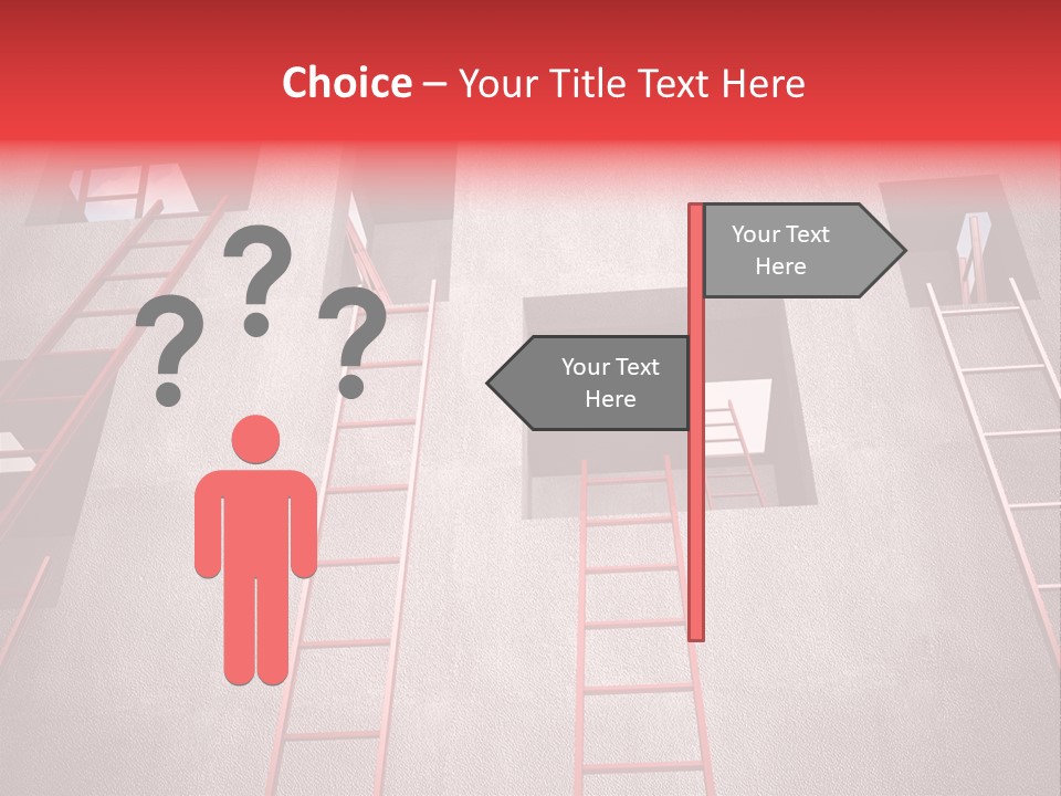 Windows Red Elevation PowerPoint Template