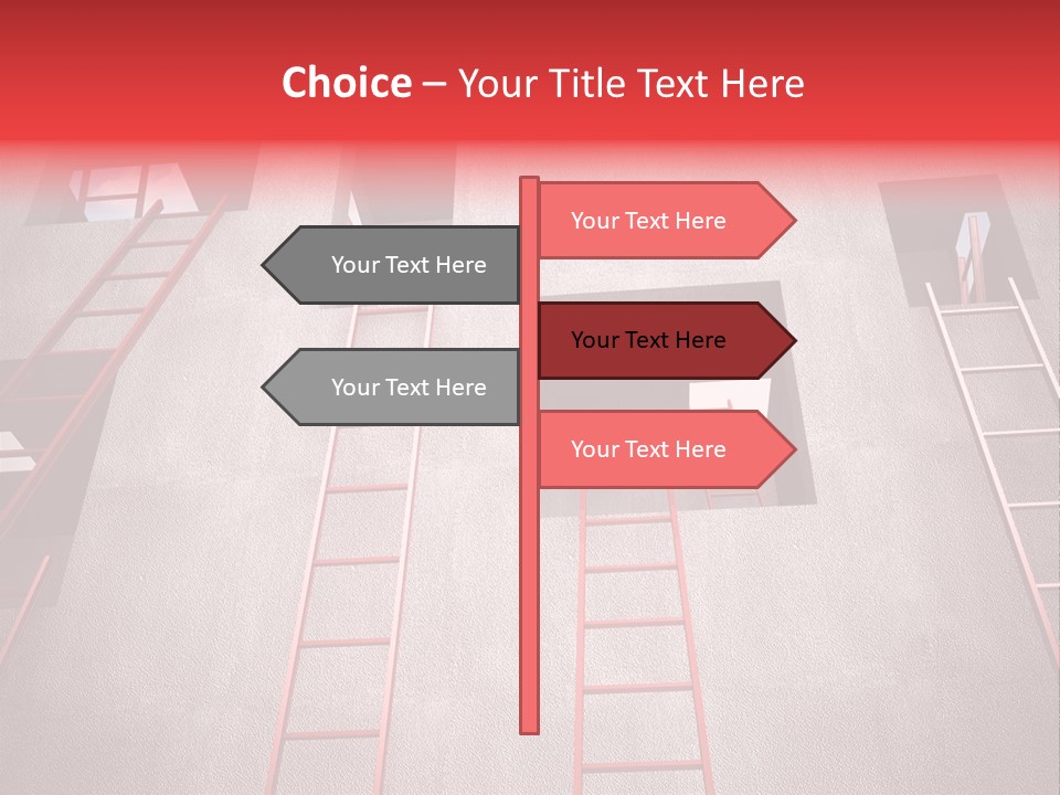 Windows Red Elevation PowerPoint Template