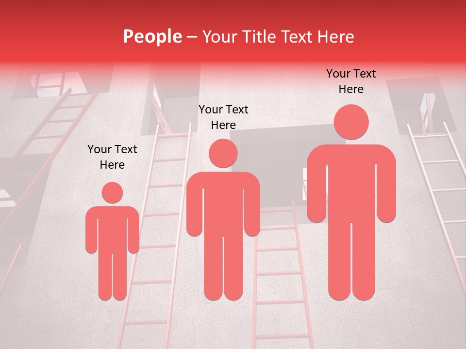 Windows Red Elevation PowerPoint Template