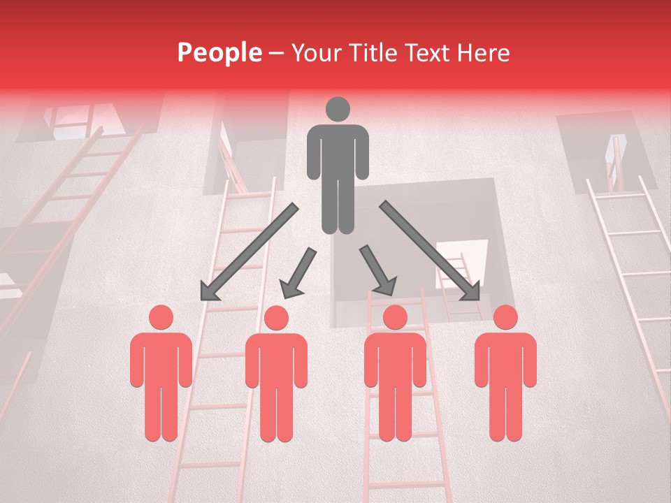 Windows Red Elevation PowerPoint Template