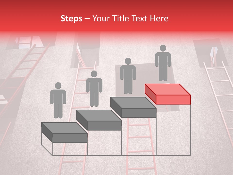 Windows Red Elevation PowerPoint Template